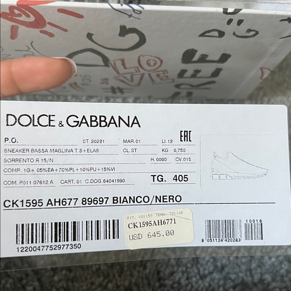 Dolce & Gabbana Monochrome Logo Slip-Ons - Picture 7 of 7